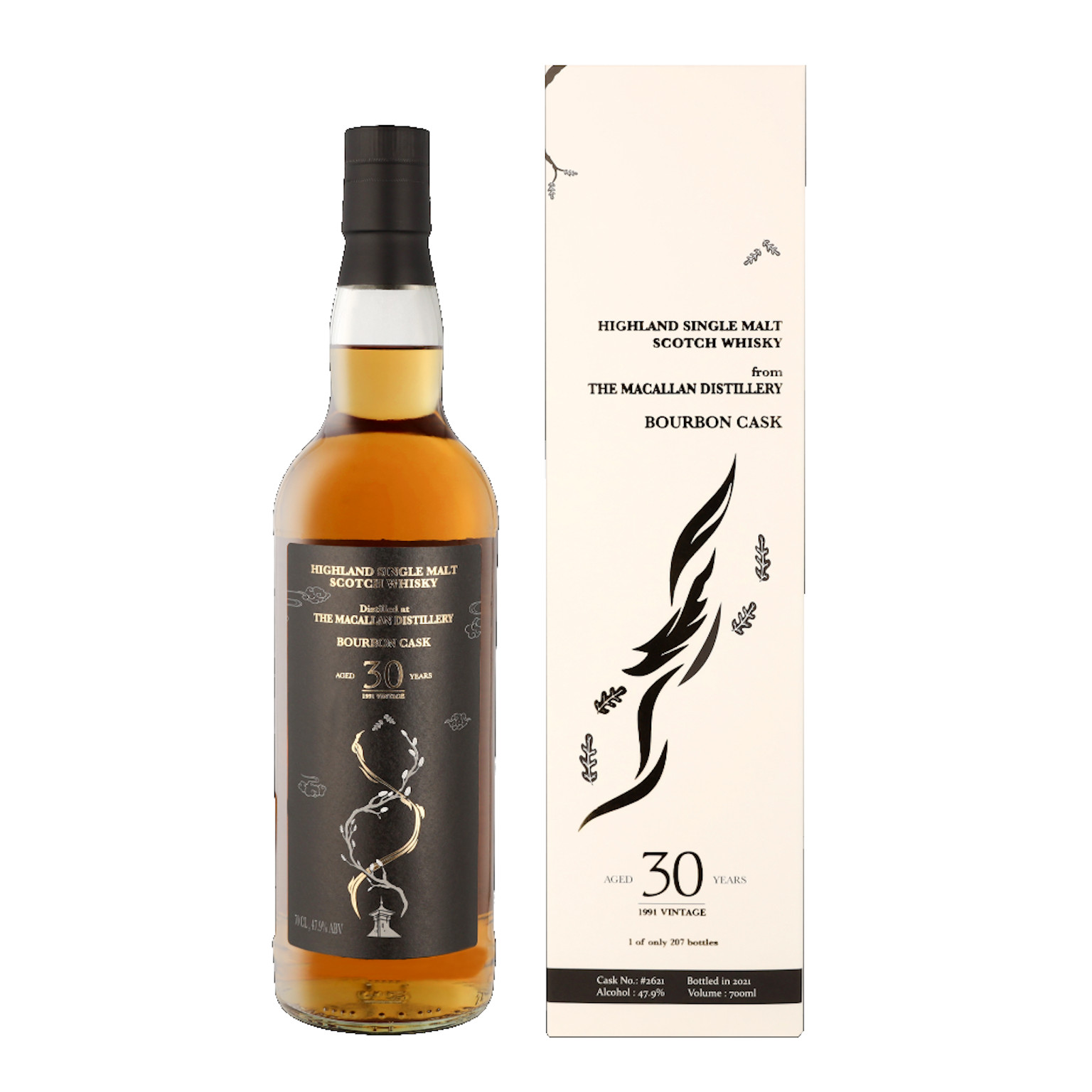 The Macallan 30 Years Vintage 1991 Private Bourbon Cask + GP 0.7L (47.9% Vol.)