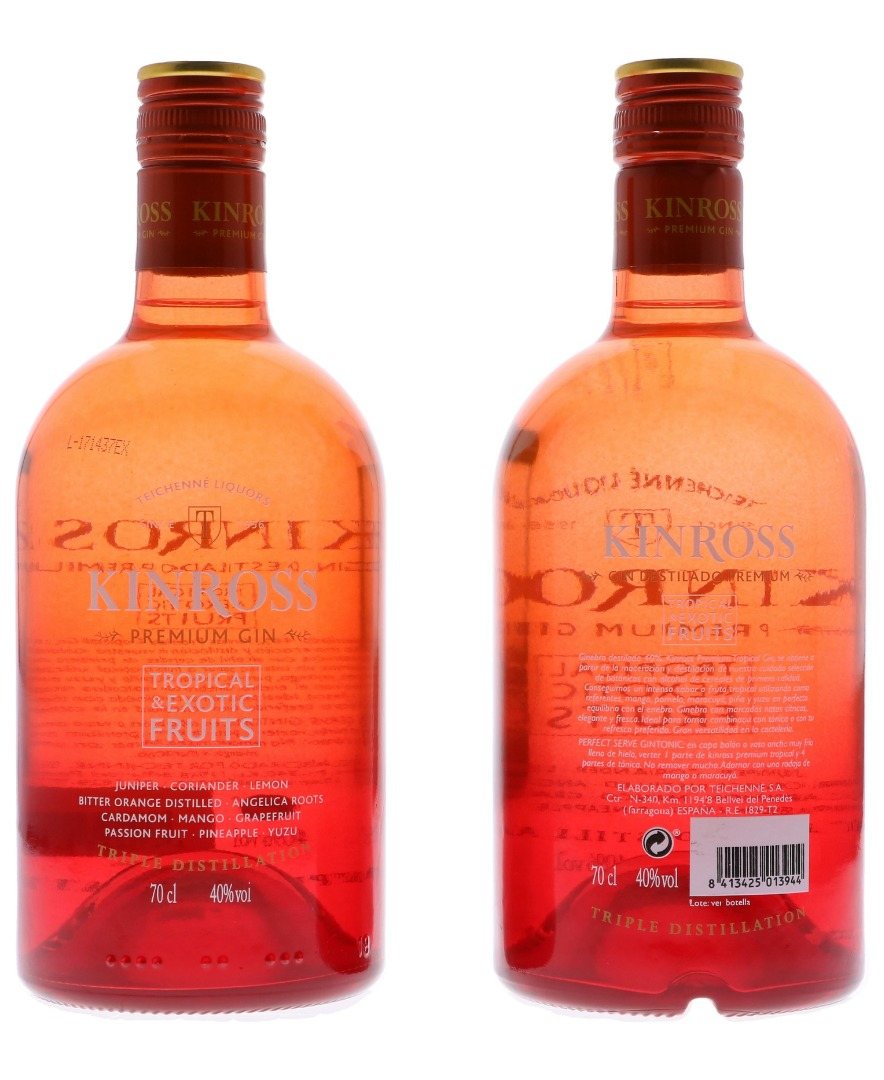 Kinross Tropic & Exotic Gin 0,7L (40% Vol.)