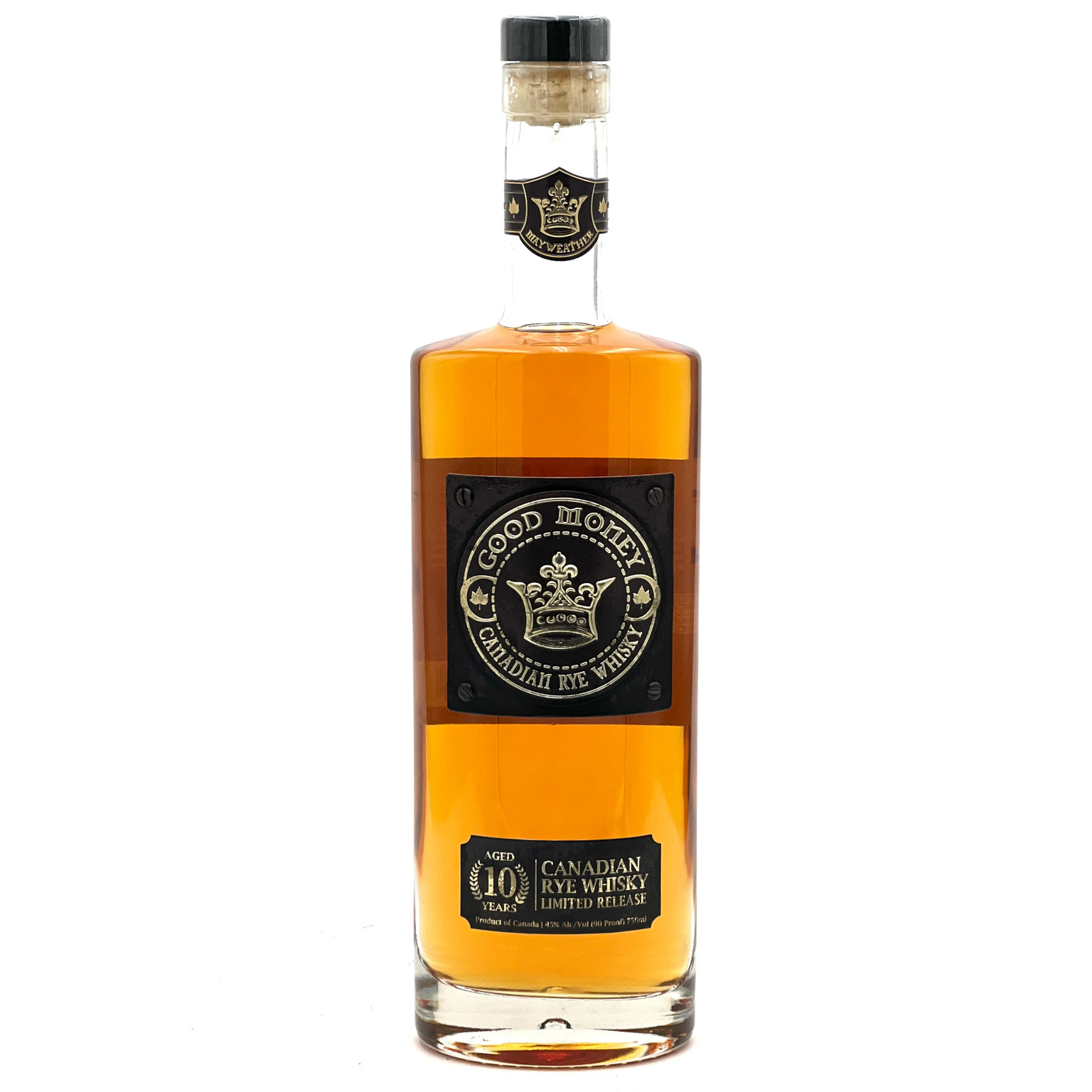 Good Money 10 YO Canadian Rye Whiskey by Floyd Mayweather Limited Release 0.7L (45% Vol.)