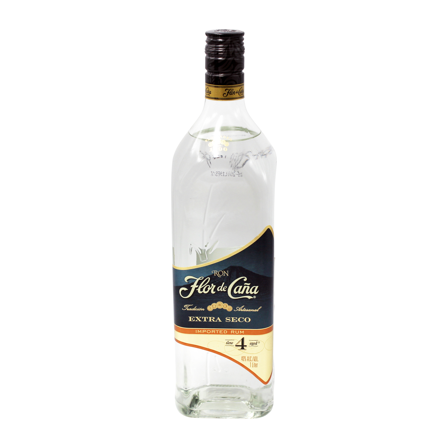 Flor de Caña 4YO Extra Seco Rum 1L (40% Vol.)