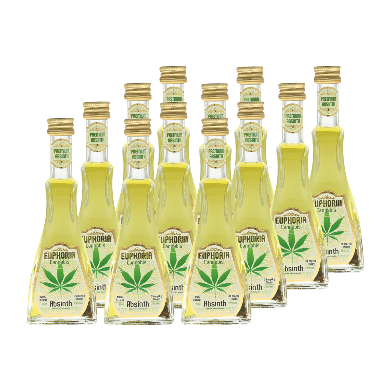 Euphoria Cannabis Absinth 12x 0,05L (70% Vol.)