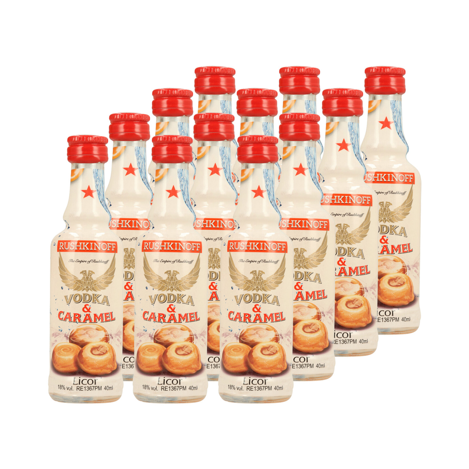 Rushkinoff Caramel 12x 0,04L (18% Vol.)