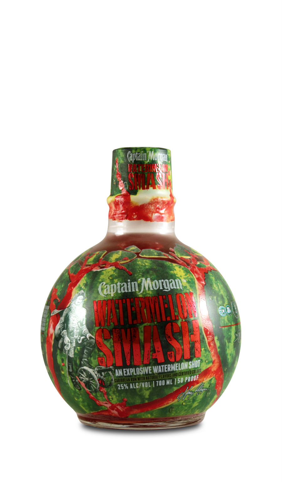 Captain Morgan Watermelon Smash Rum 0,7L (25% Vol.)