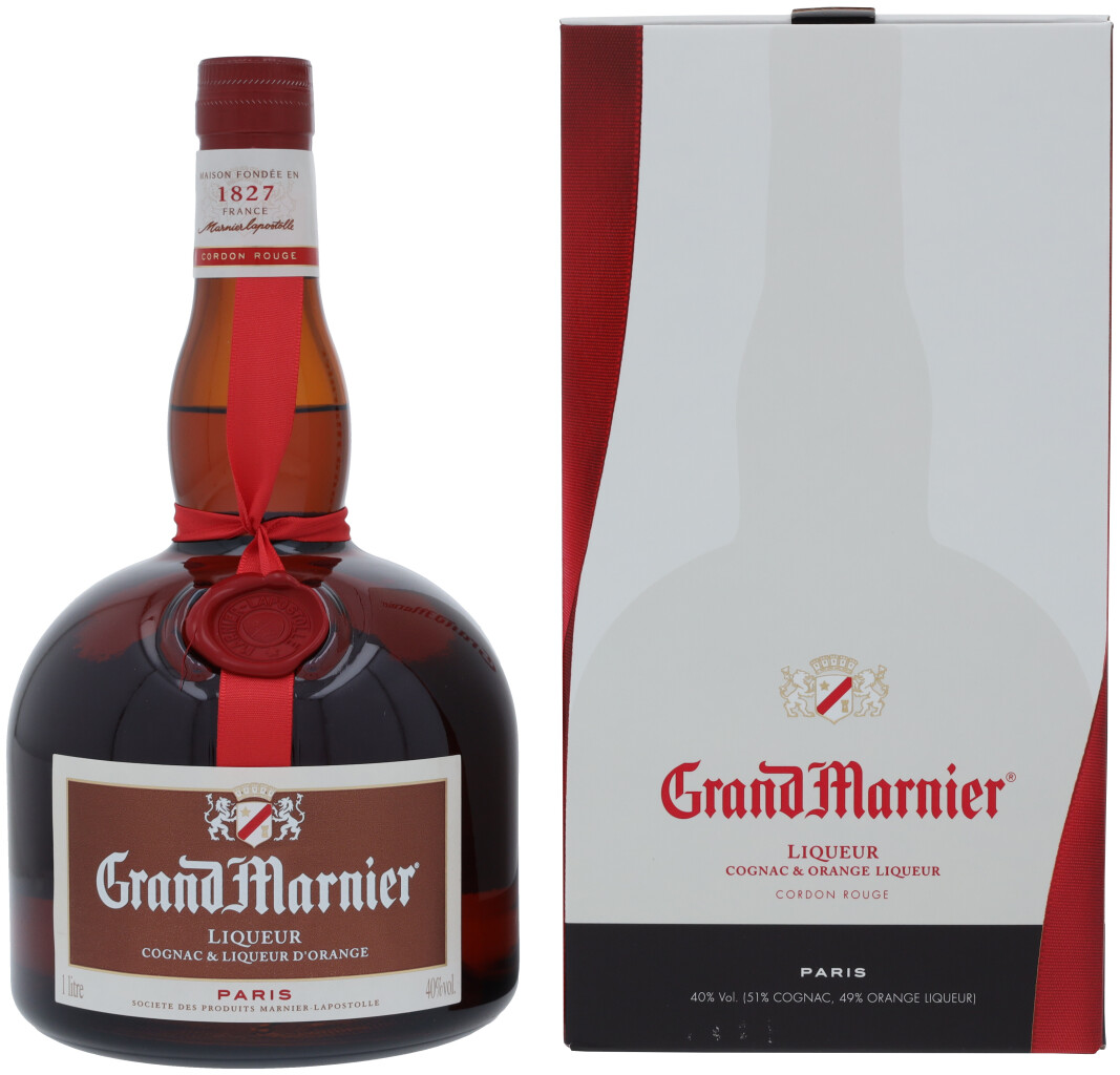 Grand Marnier Rouge + GB 1.0L (40% Vol.)