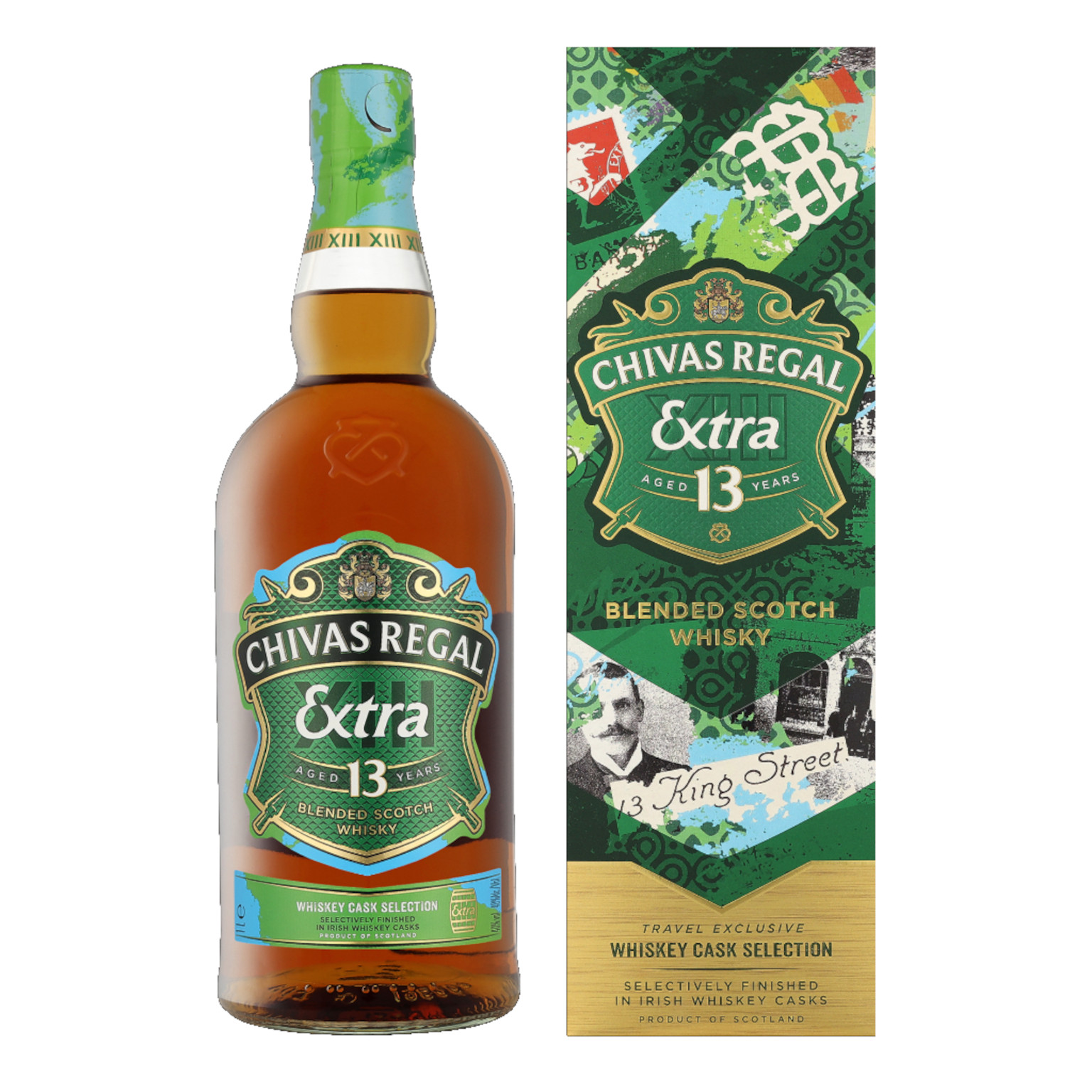 Chivas Regal 13 Years Extra Irish Cask + GB 1.0L (40% Vol.)