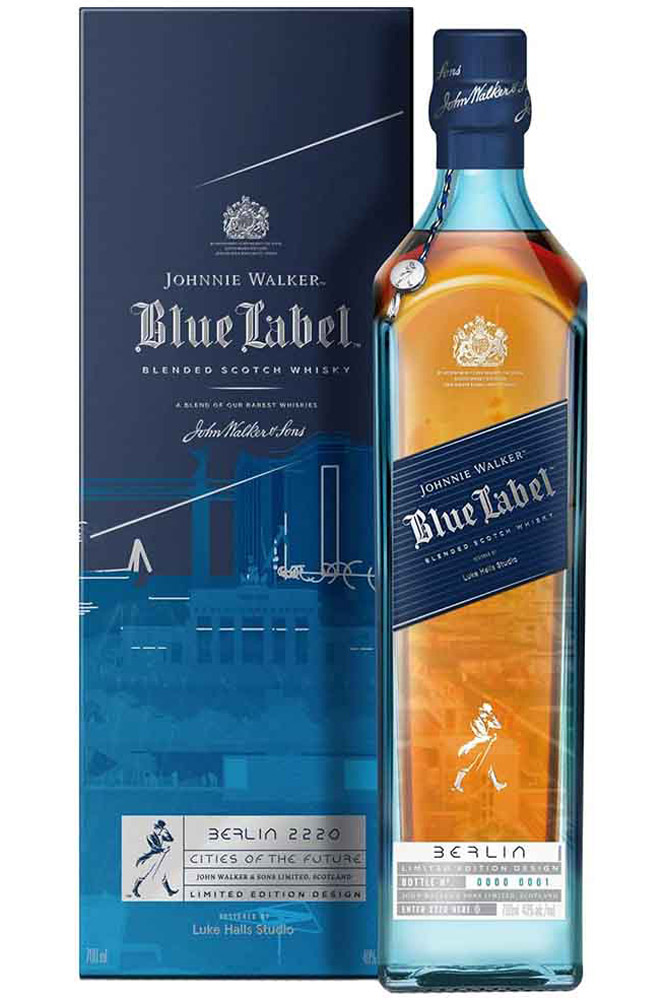 Johnnie Walker Blue Label Whisky Cities of the Future Berlin 0,7L (40% Vol.)