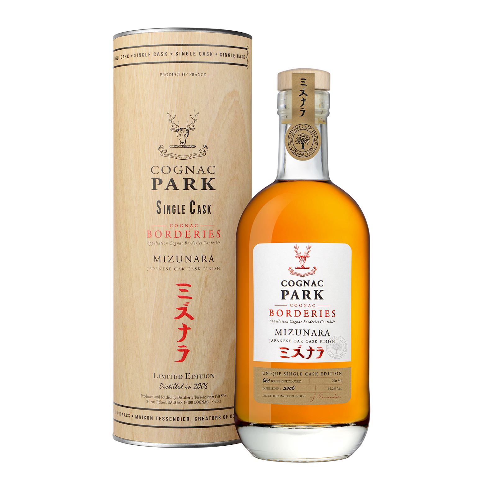 Cognac Park Borderies Mizunara Cask Finish Single Cask 0.7L (45.2% Vol.)
