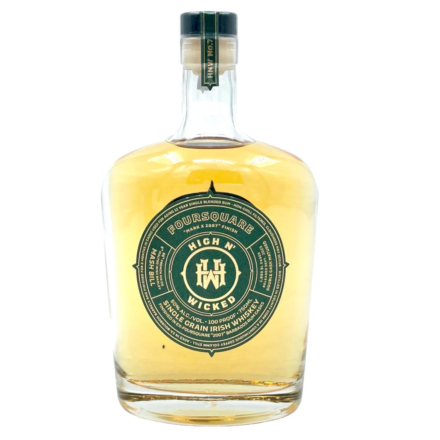 High N' Wicked Single Grain Coffey Irish Whiskey "Foursquare Rum Finish" 0.7L (50% Vol.)