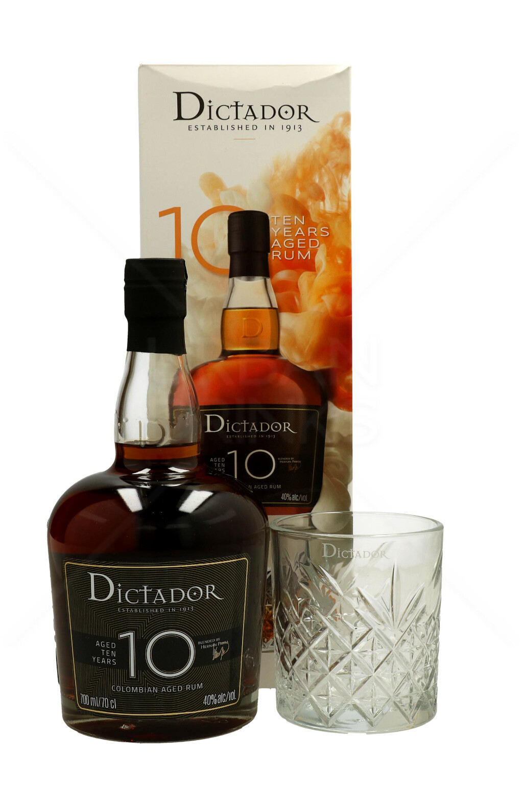 Dictador 10 Years + Glas 0,7L (40% Vol.)
