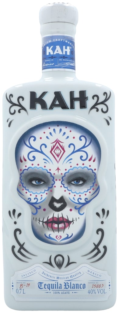 KAH Tequila Blanco (Square Bottle) 0,7L (40% Vol.) - édition rare DÉJÀ ÉPUISÉ