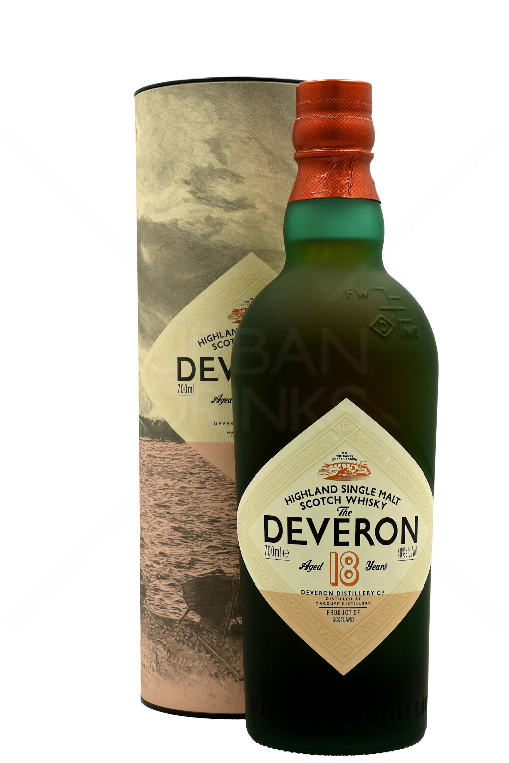 Glen Deveron 18 Years Scotch Malt Whisky 0,7L (40% Vol.)