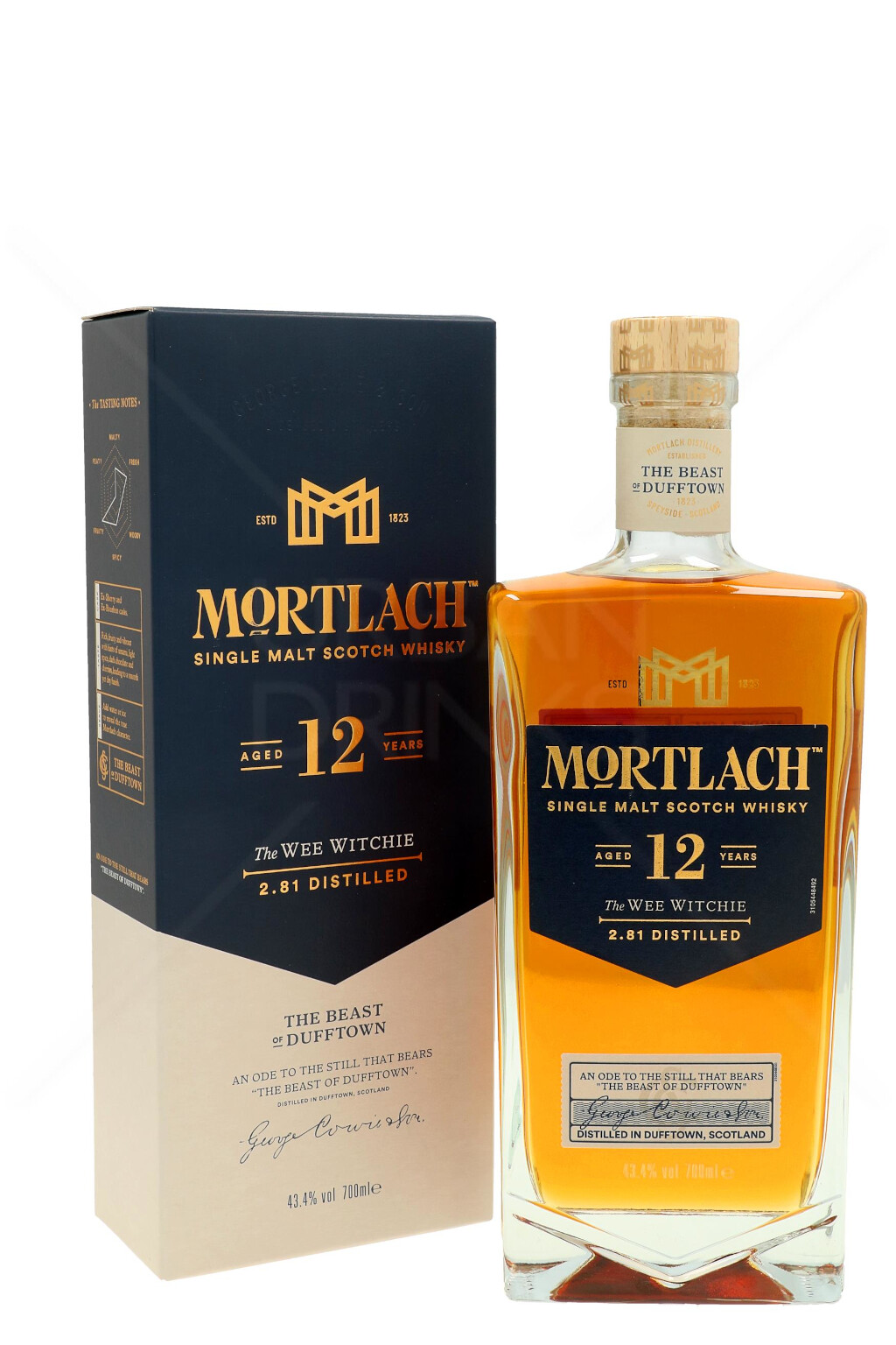 Mortlach 12 YO The Wee Witchie Scotch Malt Whisky 0,7L (43,4% Vol.)