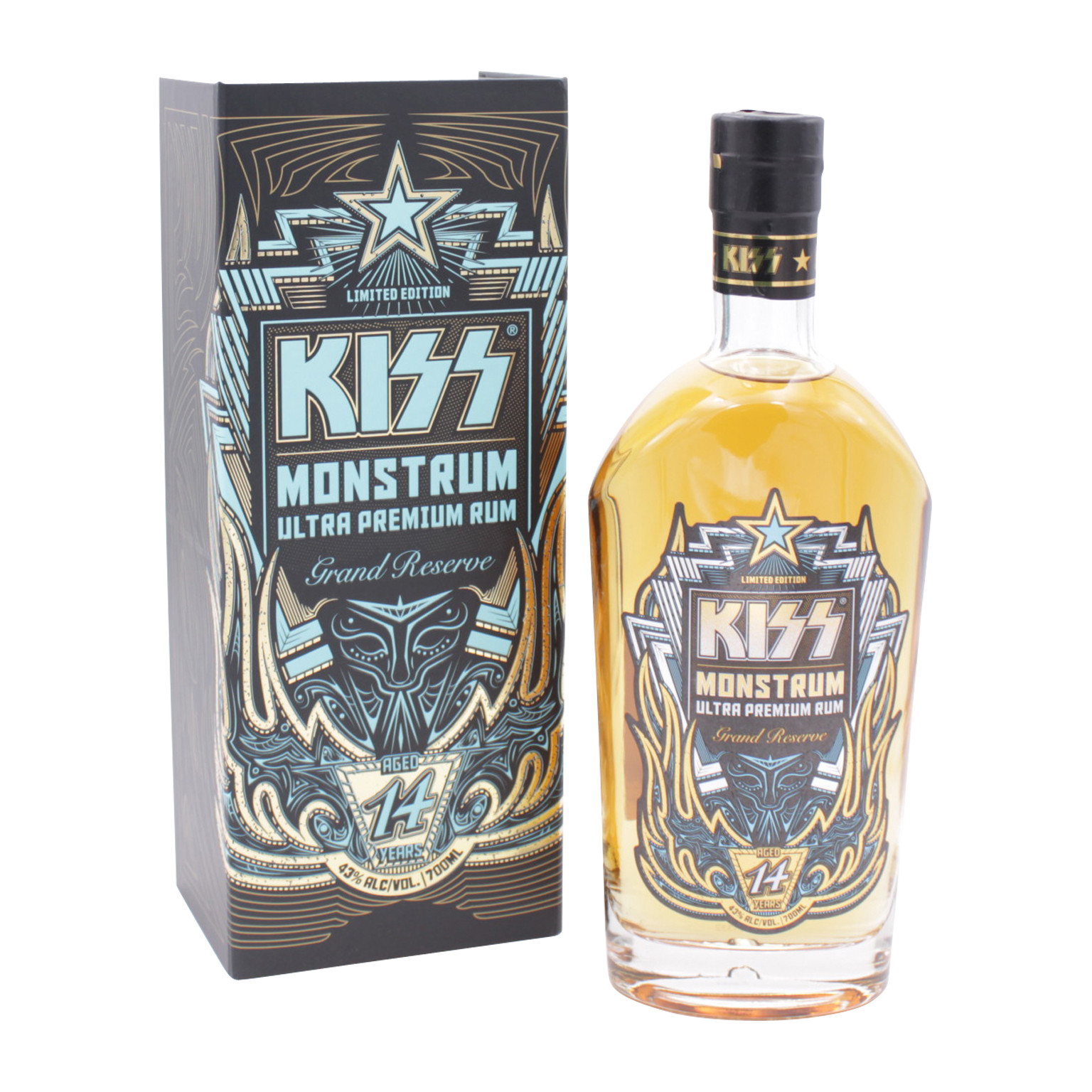 KISS Monstrum Ultra Premium Dark Rum 0.7L (43% Vol.)