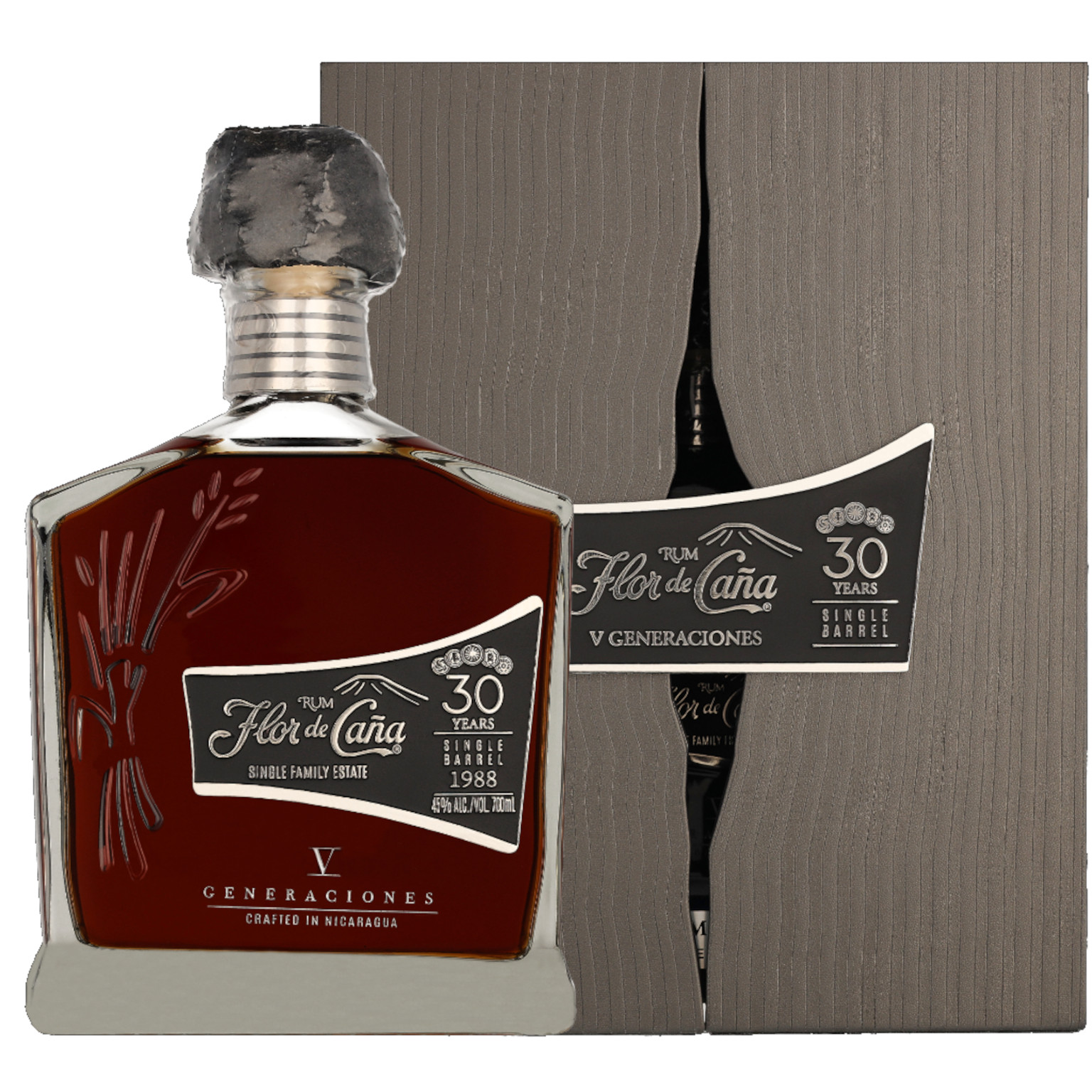 Flor de Cana 30 Years V Generaciones + GP 0,7L (45% Vol.)