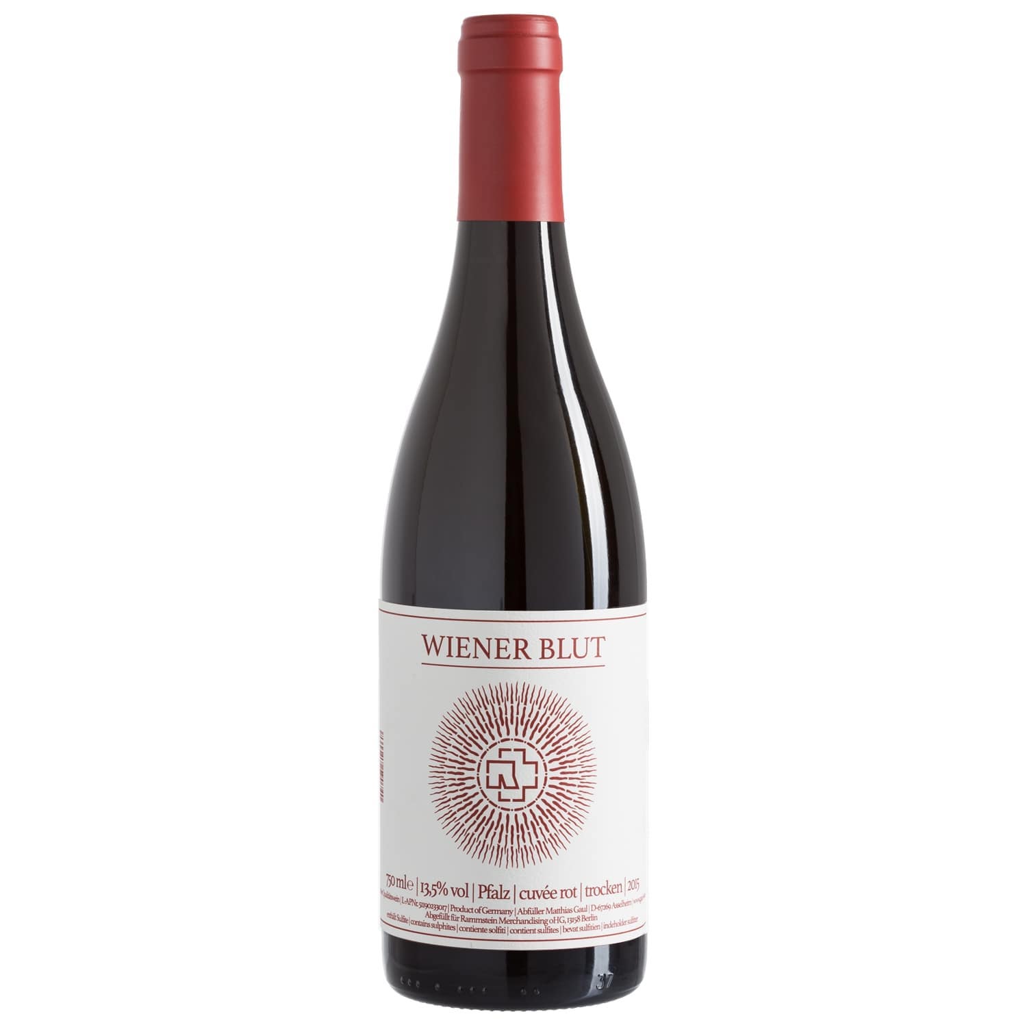 Rammstein Rotwein "Wiener Blut" Cuvée 0,75L (13,5% Vol.)