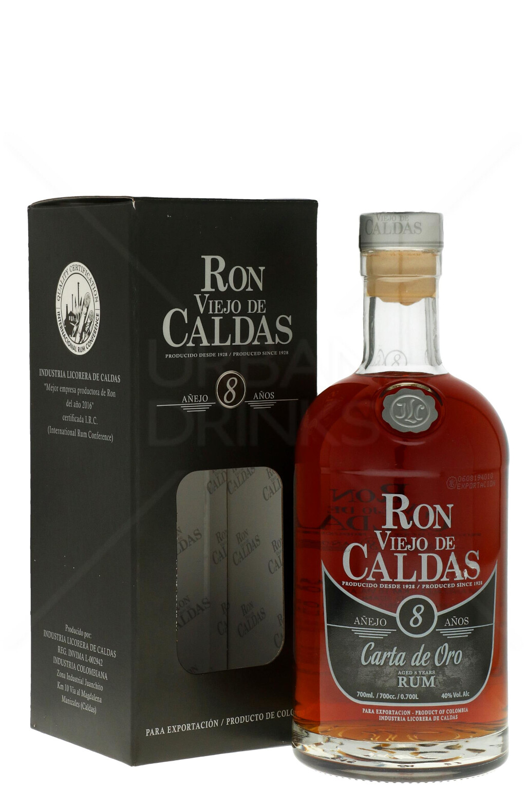 Ron Viejo De Caldas 8 Years Rum 0,7L (40% Vol.)