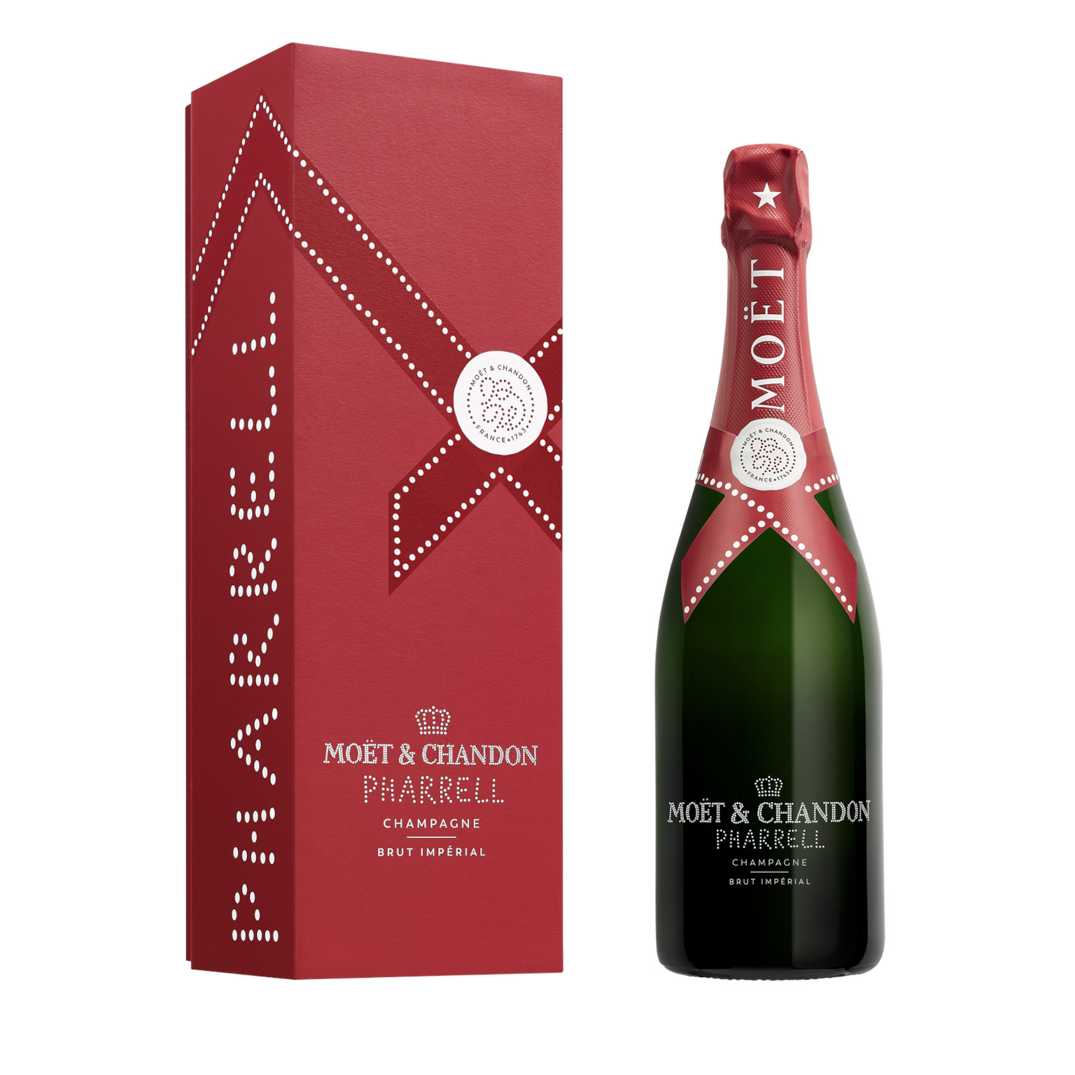 Moët & Chandon x Pharrell Williams Limited Edition Brut Impérial Deep Red 0.75L (12.5% Vol.) Moët & Chandon x Pharrell Williams Limited Edition Brut Impérial Deep Red 0.75L (12.5% Vol.)