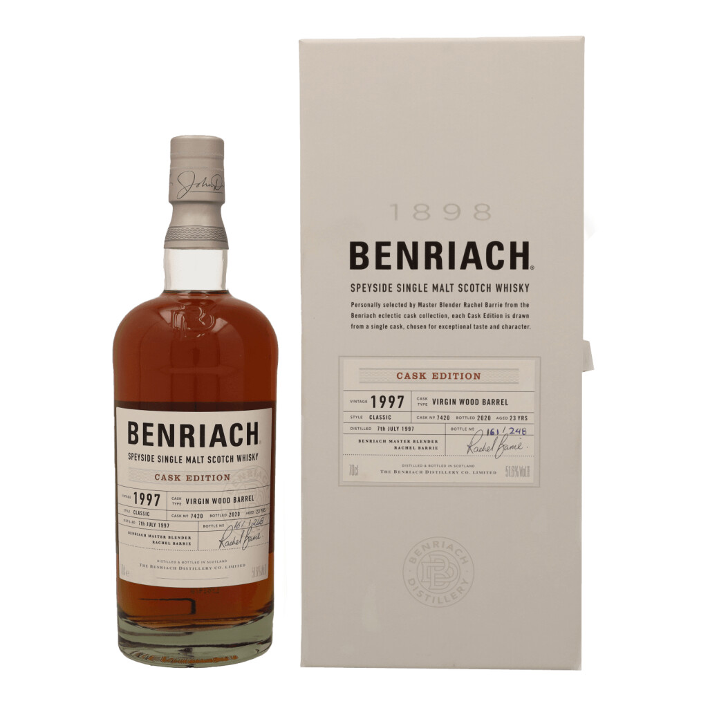 Benriach 23 Years 1997 + GB 0.7L (51.6% Vol.)