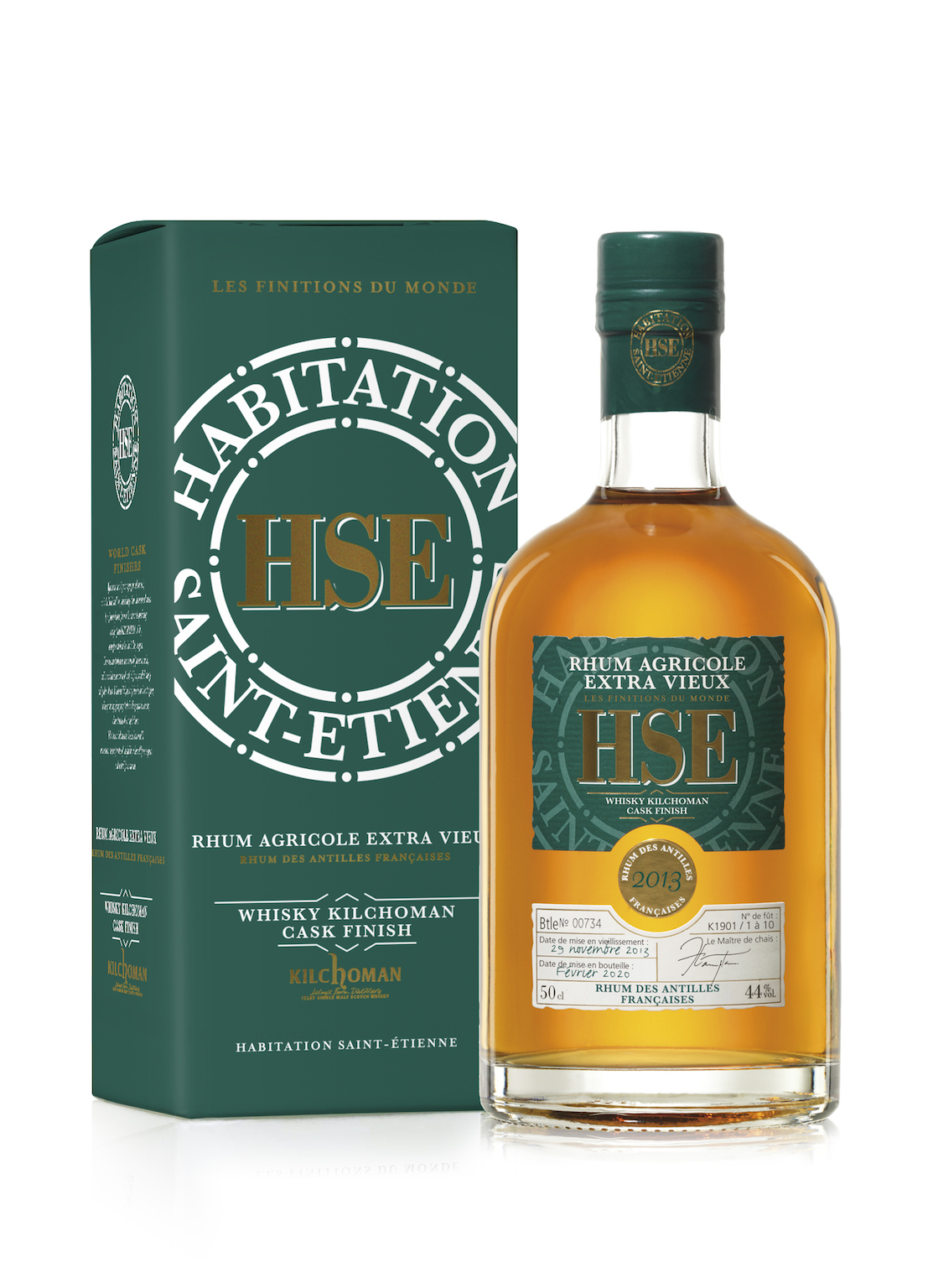 HSE Agricole Extra Vieux 2014 Whisky Kilchoman Cask Finish Rum 0.5L (44% Vol.)