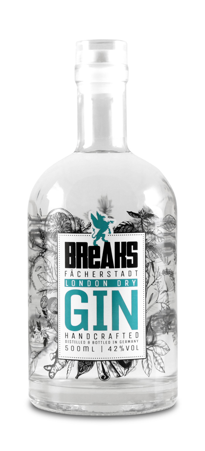 Breaks Premium Dry Gin 0.5L (42% Vol.)