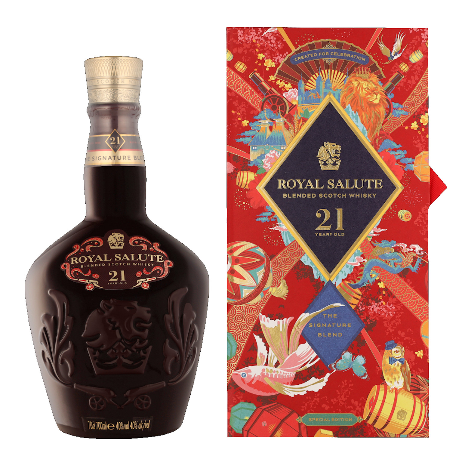 Chivas Regal 21 Years Royal Salute CNY 2023 + GP 0.7L (40% Vol.)