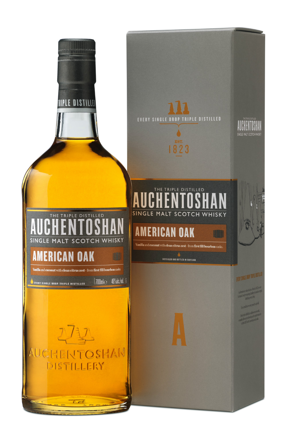Auchentoshan American Oak Whisky 0,7L (40% Vol.) mit GP