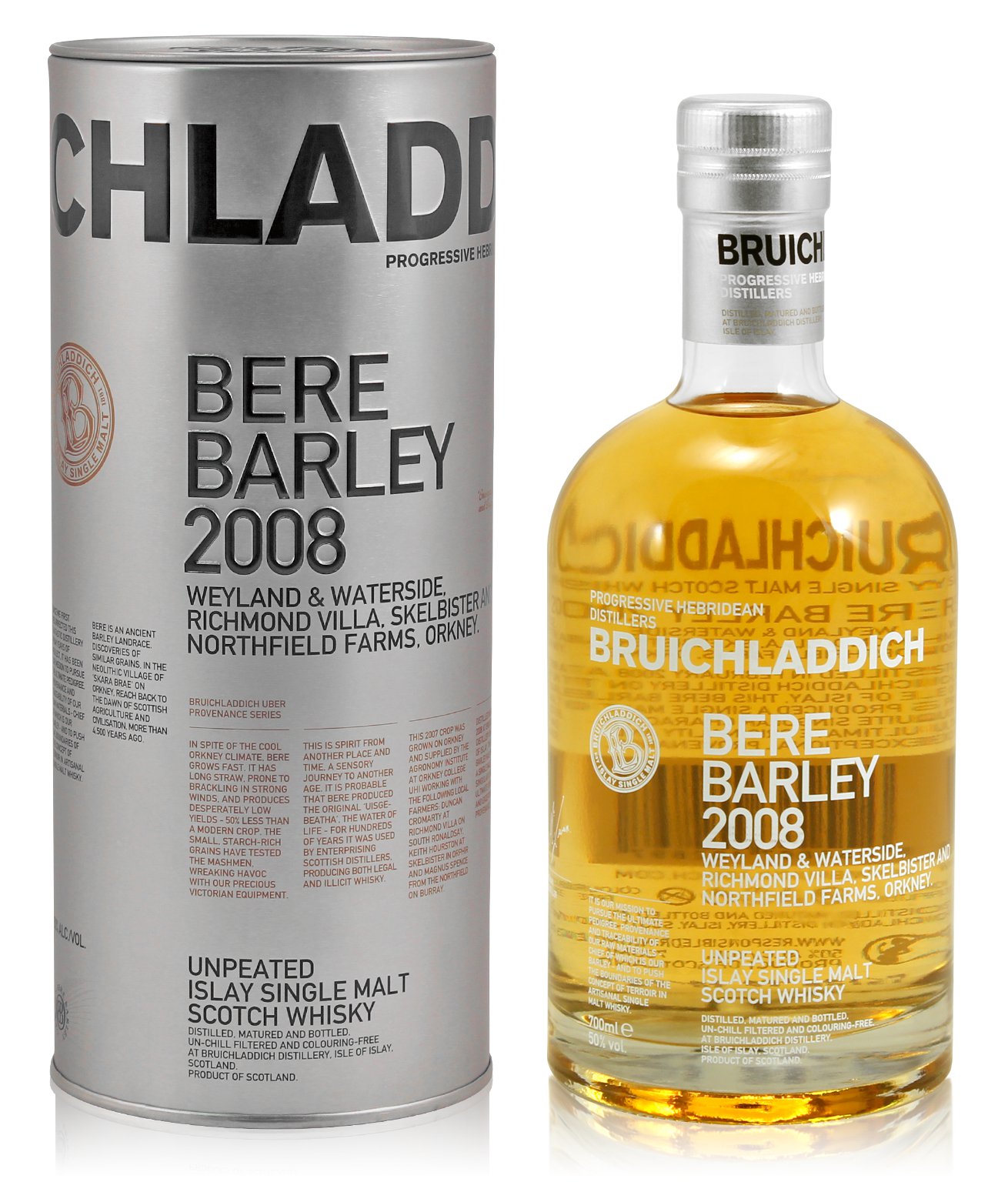 Bruichladdich Bere Barley 2008 0.7L (50% Vol.)