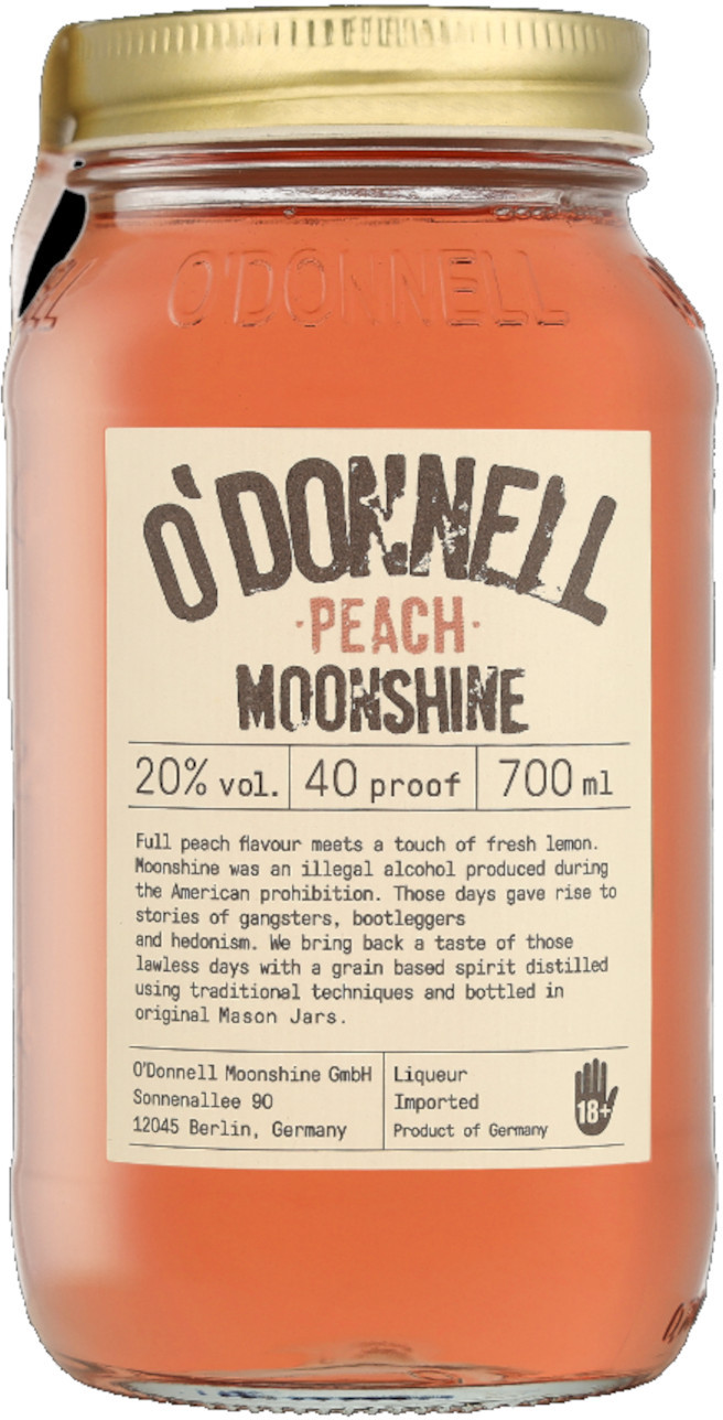O'Donnell Moonshine Peach 0,7L (20% Vol.)