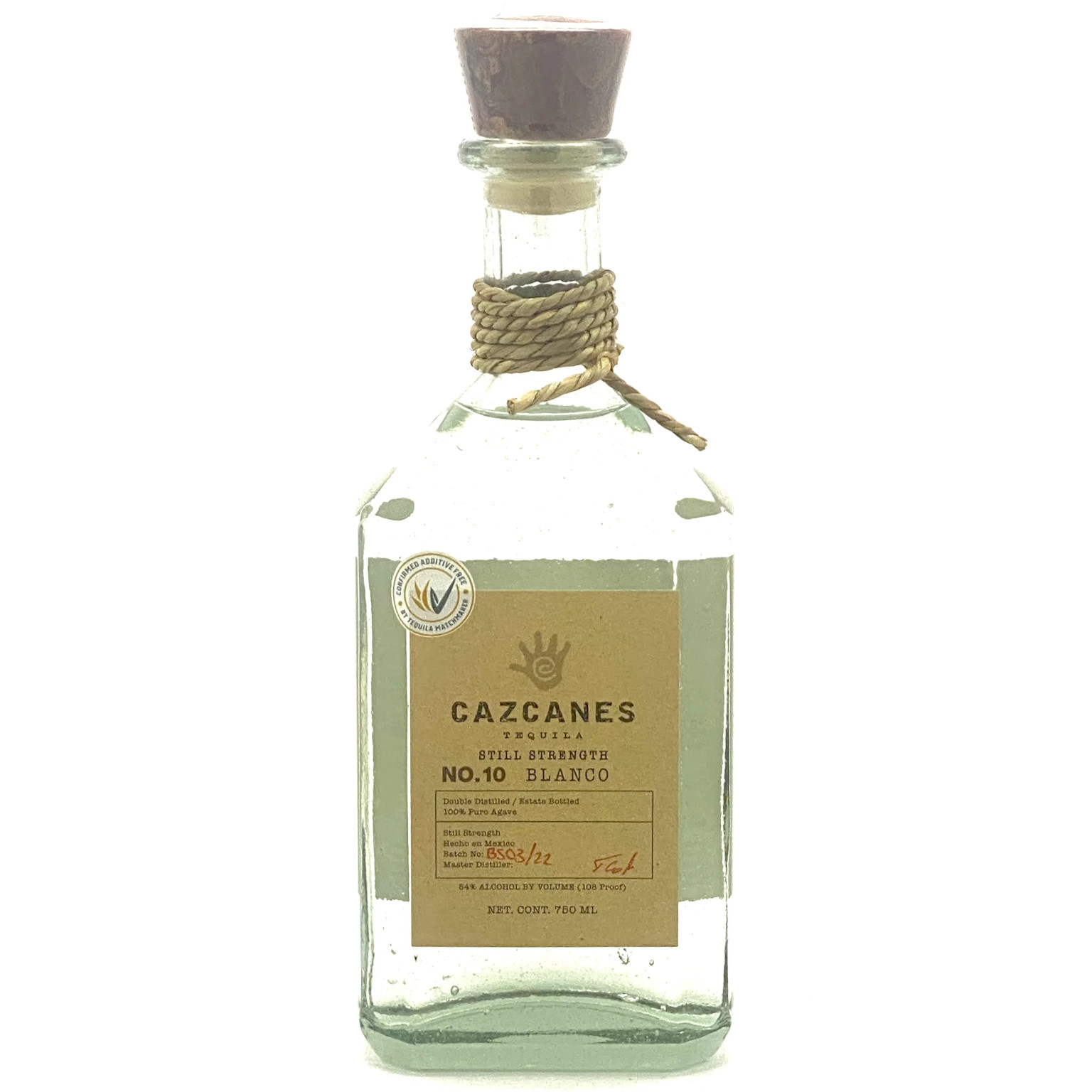 Cazcanes Tequila Still Strength Blanco No. 10 0,7L (54% Vol.) Cazcanes Tequila Still Strength Blanco No. 10 0,7L (54% Vol.)