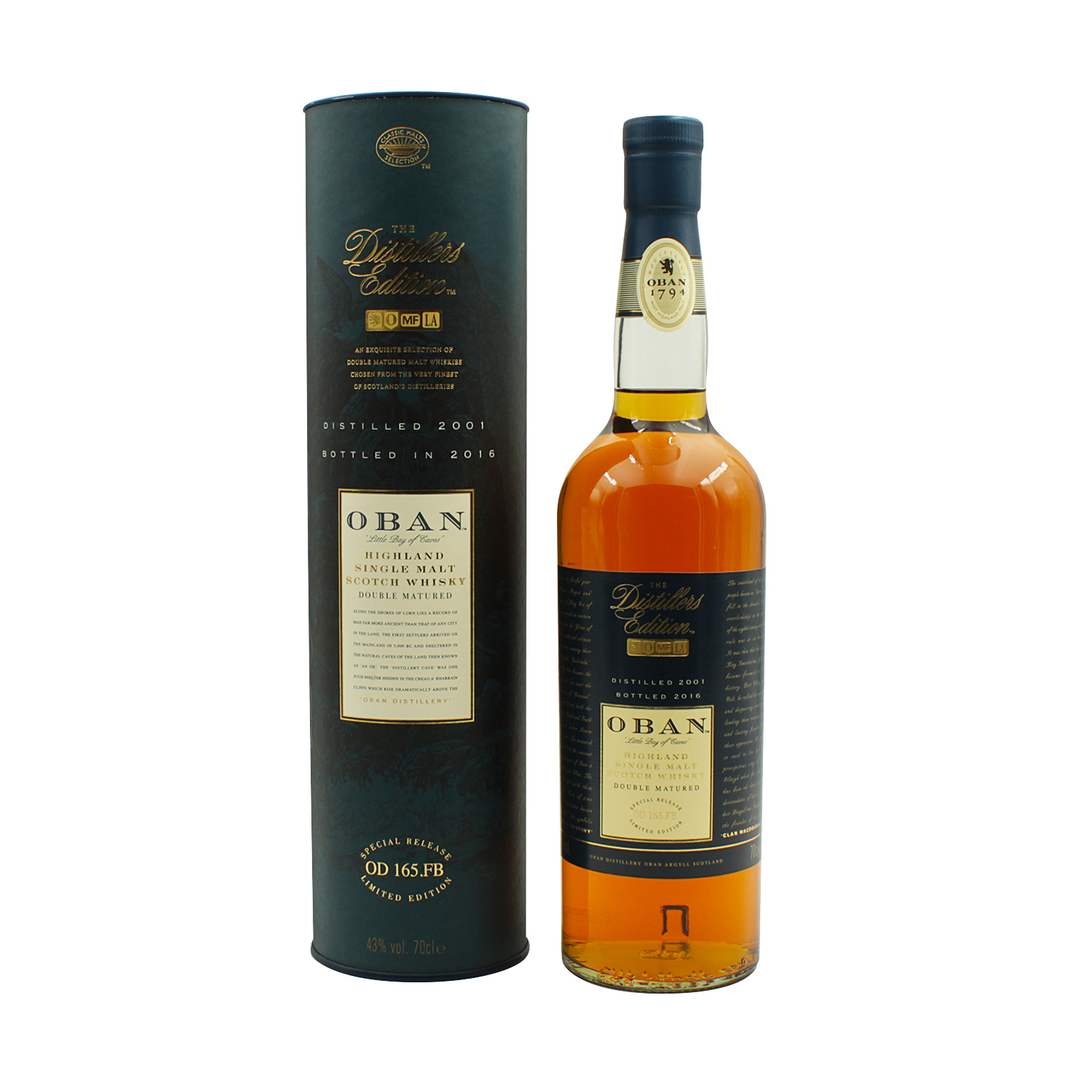 Oban Double Matured Distillers Edition 2001 0.7L (43% Vol.)