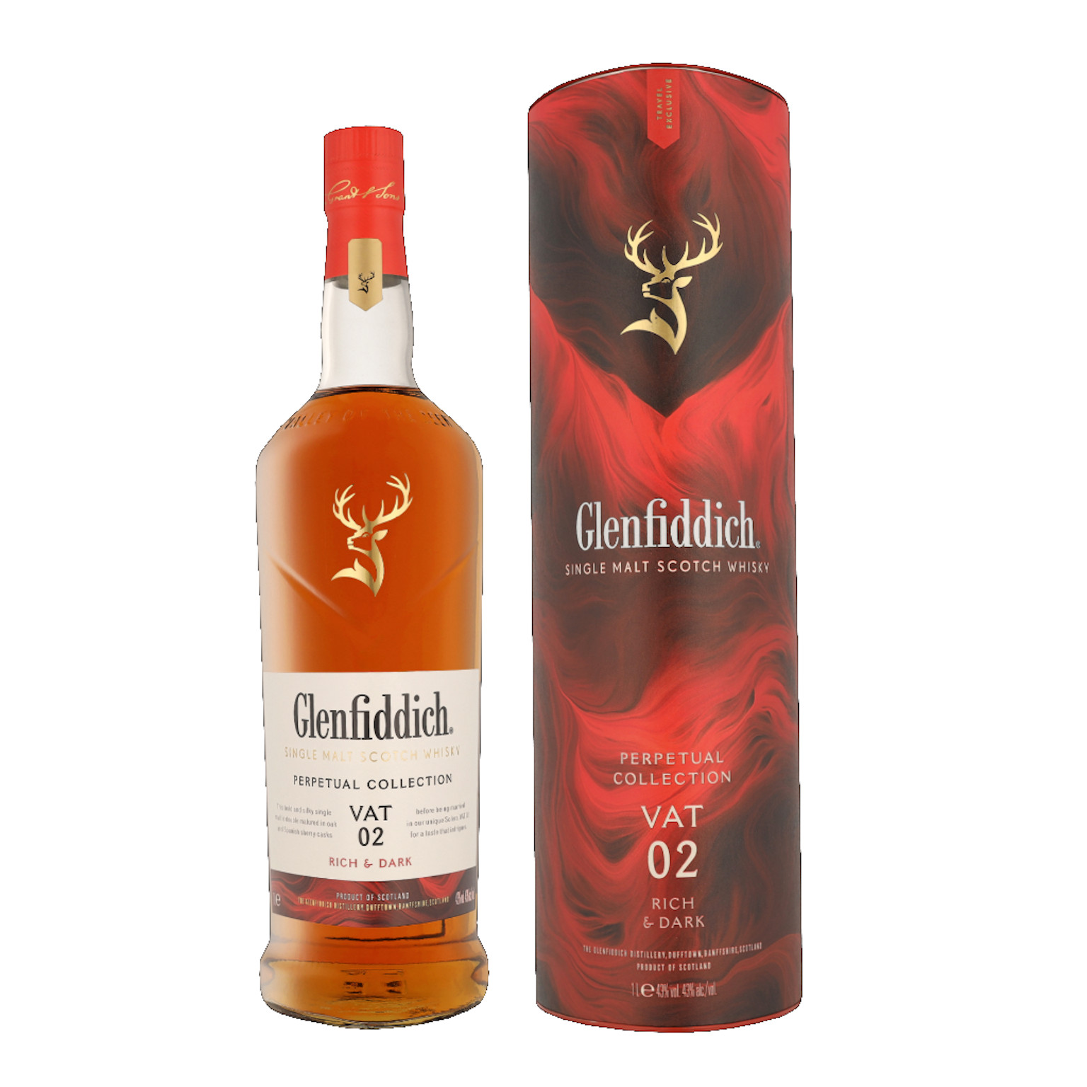 Glenfiddich Perpetual Collection Vat 2  + GP 1.0L (43% Vol.)