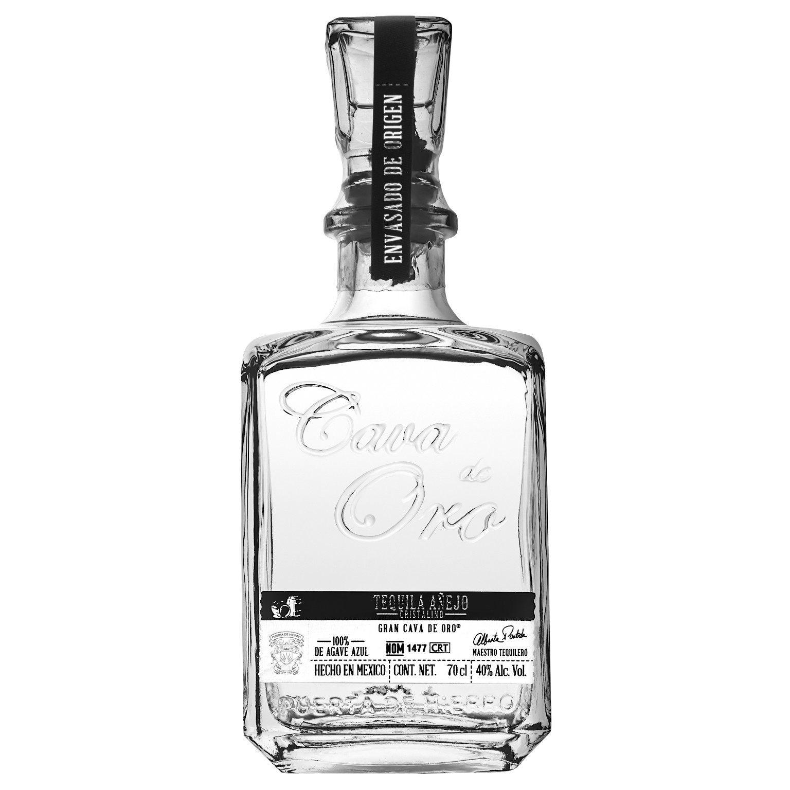 Cava de Oro Añejo Cristalino Tequila 100% Agave 0.7L (40% Vol.)