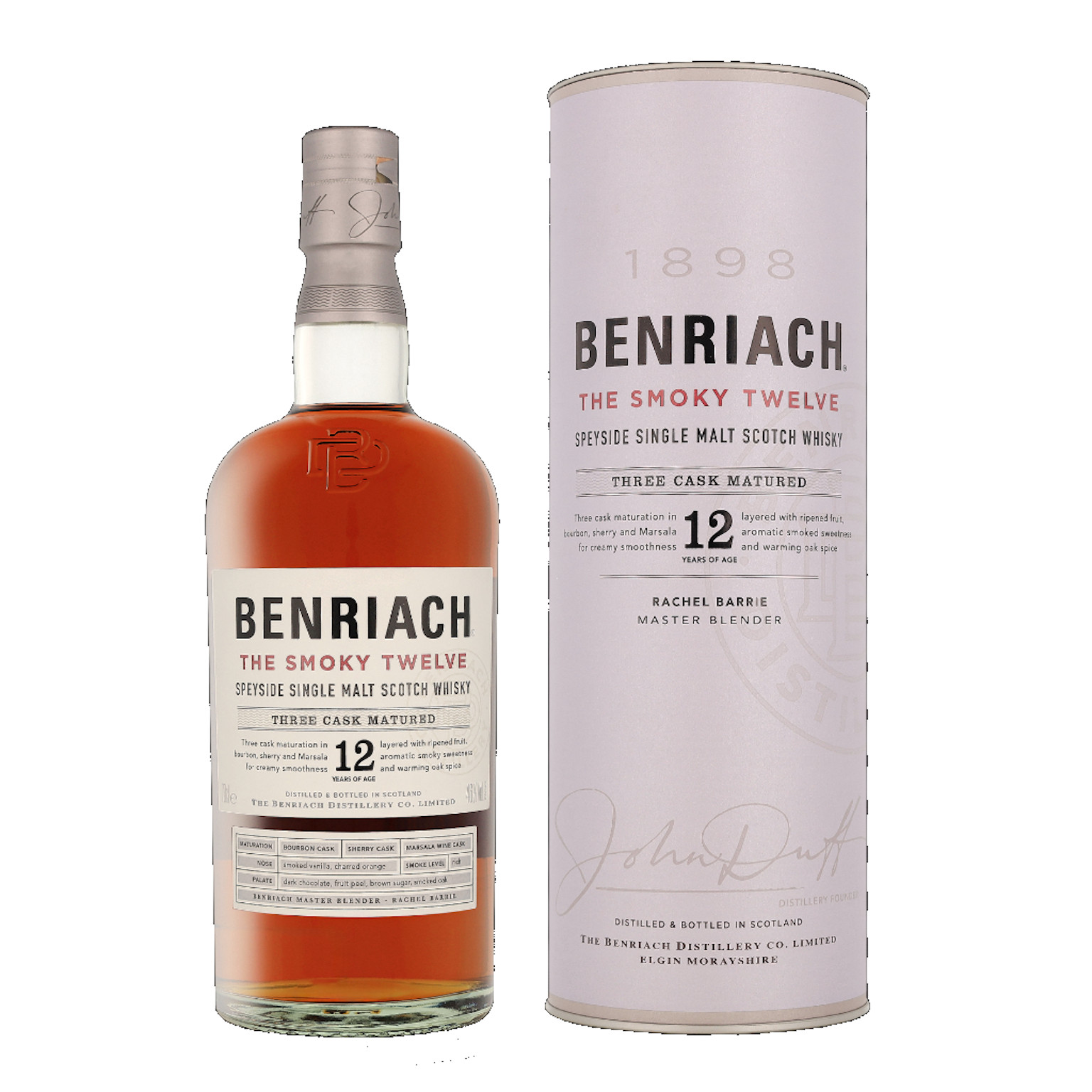 Benriach 12 Years The Smoky Twelve + GP 0.7L (46% Vol.)