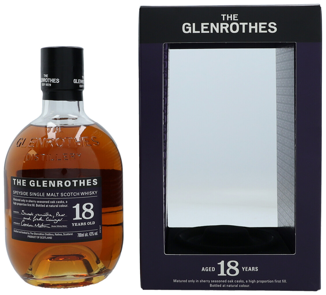The Glenrothes 18 Years + GB 0.7L (43% Vol.)