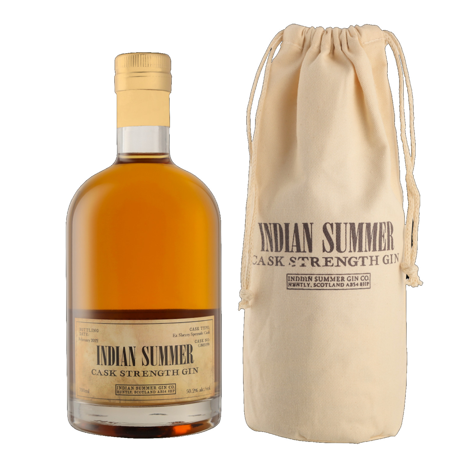 Indian Summer Ex Sherry Speyside Cs + Velvet Bag 0.7L (50.2% Vol.)