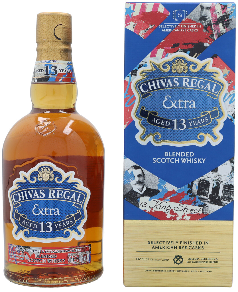Chivas Regal 13 Years Extra American Rye Cask + GB 0.7L (40% Vol.)