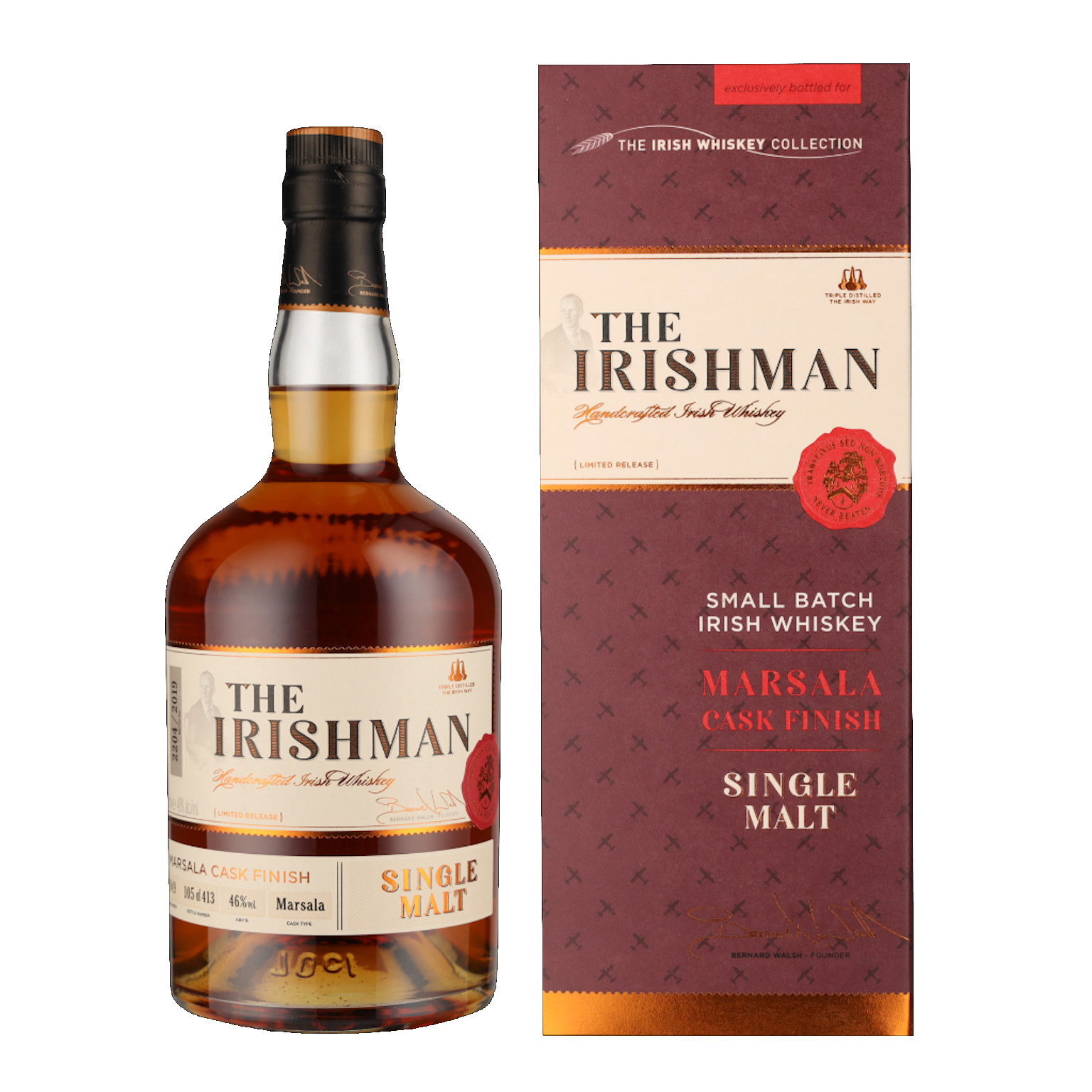 The Irishman Marsala Cask Finish + GP 0.7L (46% Vol.)