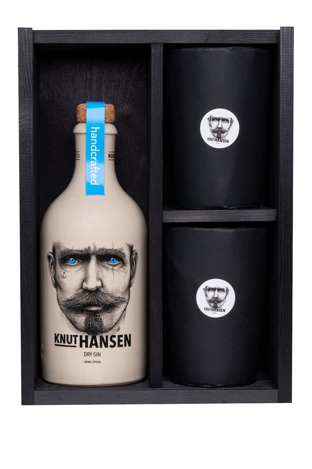 Knut Hansen Gin 0.5L (42% Vol.) + 2 Cups