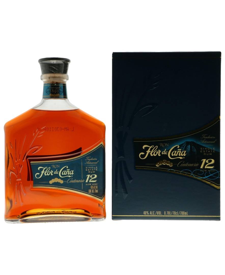 Flor De Cana 12 Jahre Rum in Geschenkpackung 0,70L (40% Vol.)