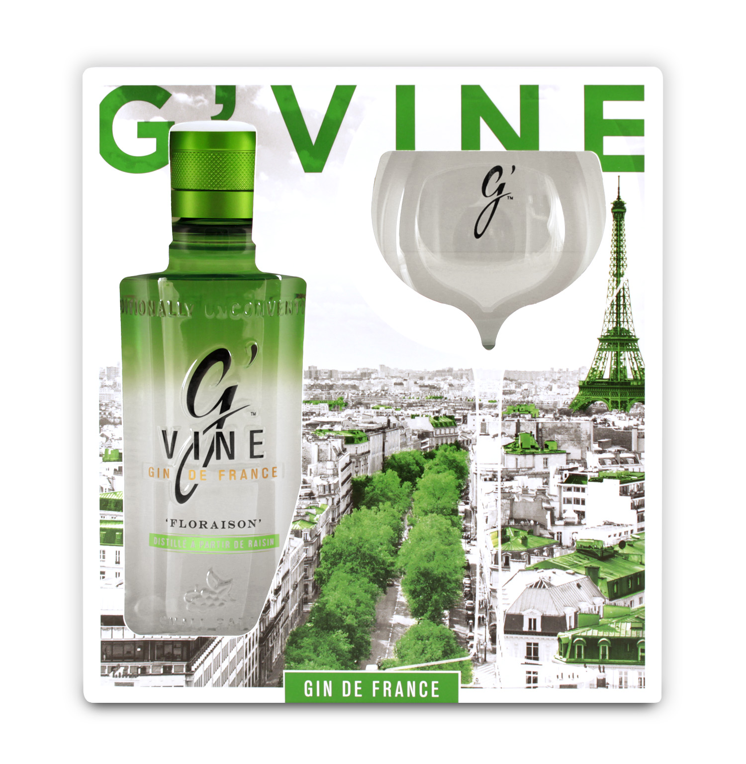 G'Vine Floraison 0.7L (40% Vol.) + GB & glass