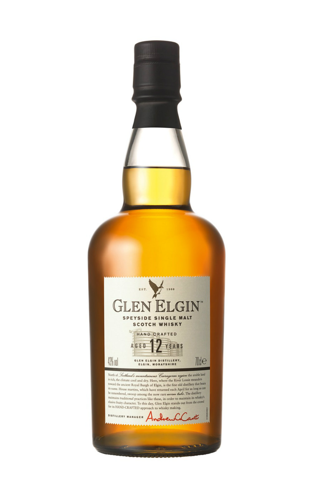Glen Elgin 12 YO Single Malt Whisky 0,7L (43% Vol.)