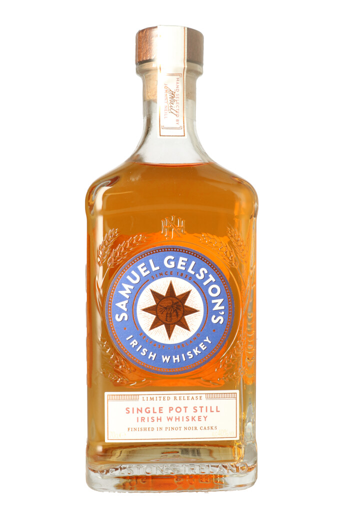 Samuel Gelston's Single Pot Still Irish Whiskey Pinot Noir Finish 0.7L (40% Vol.)