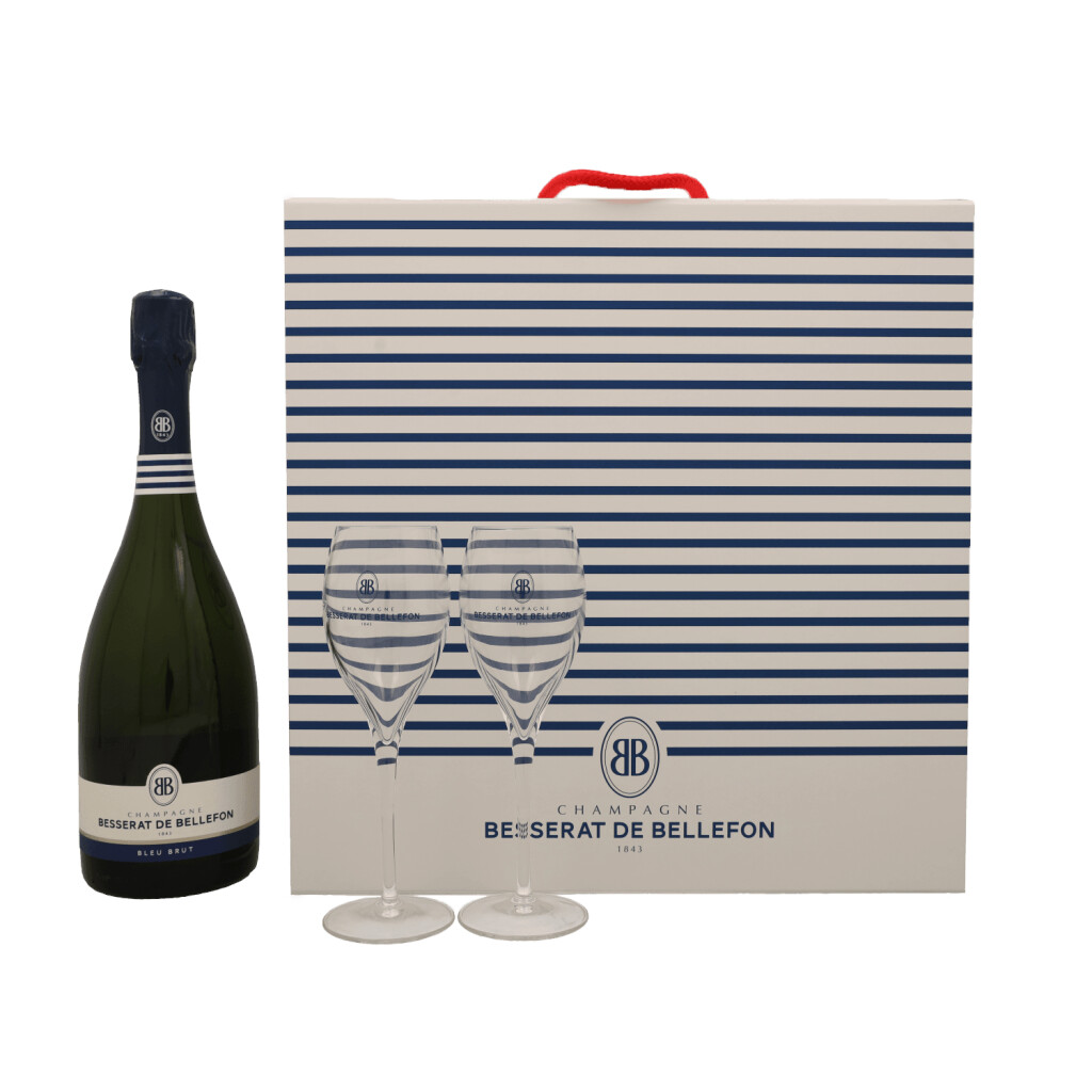 Besserat De Bellefon Coffret Bleu + 2 glasses 0.75L (12.5% Vol.)