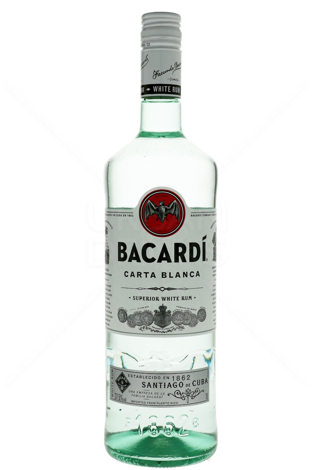 Bacardi Carta Blanca Superior Rum 1,0L (37,5% Vol.)