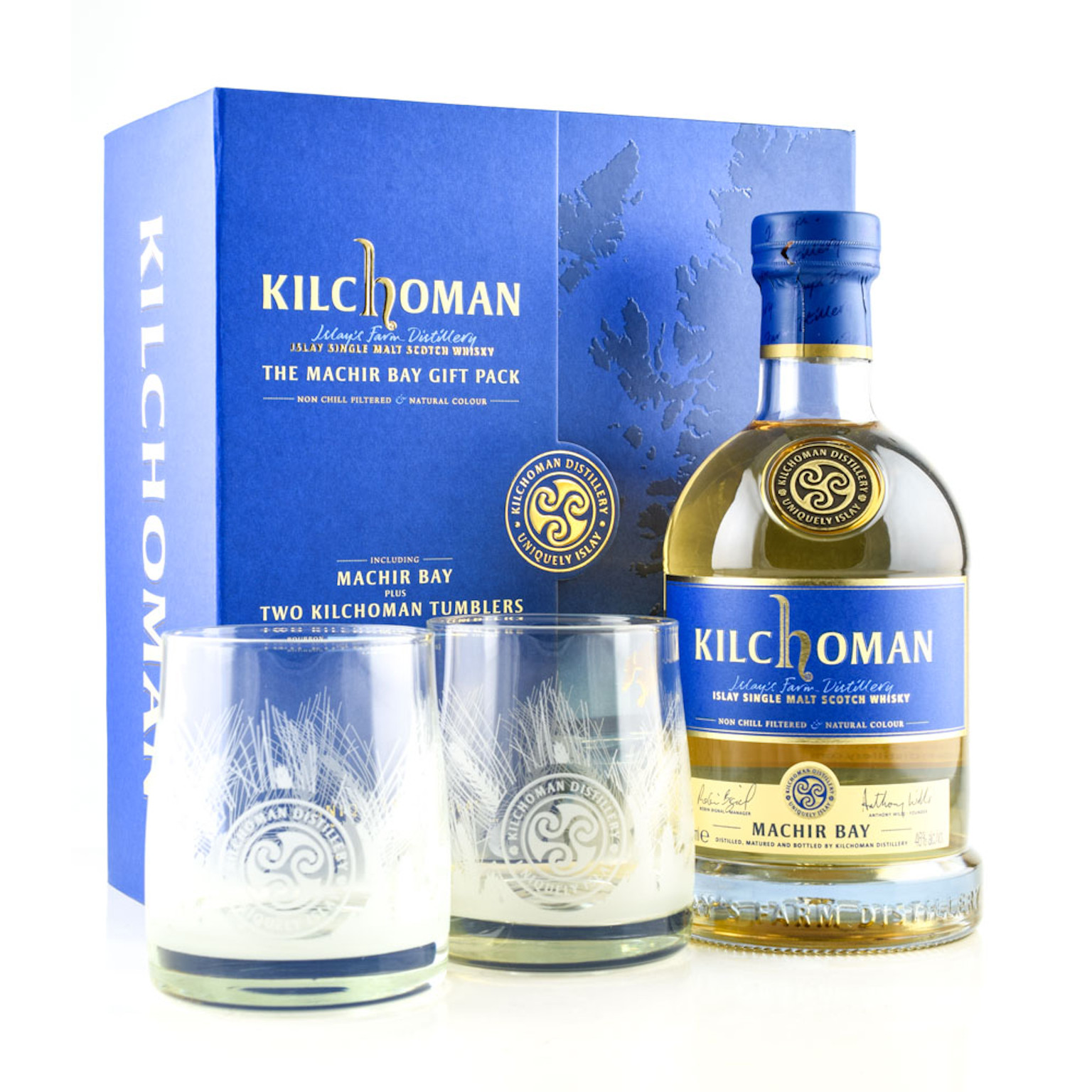 Kilchoman Machir Bay 0.7L (46% Vol.)  + Glas