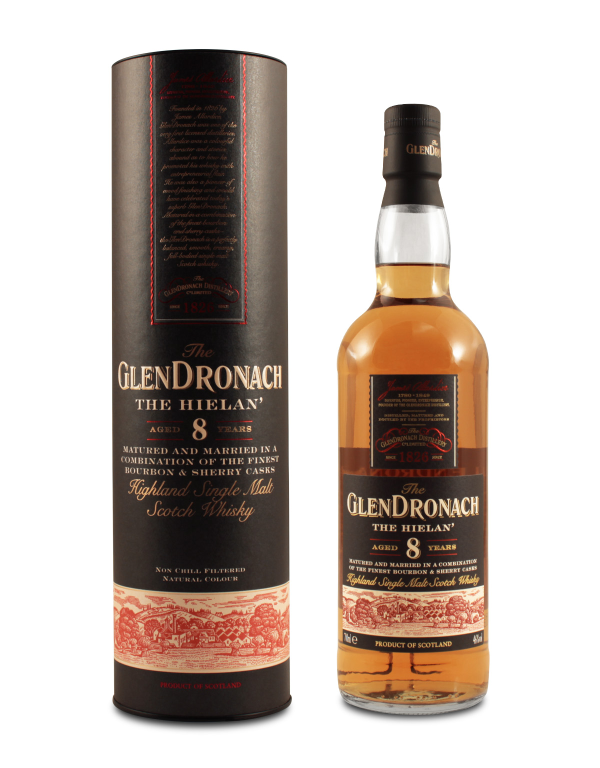 Glendronach 8 YO The Hielan Whisky 0.7L (46% Vol.)