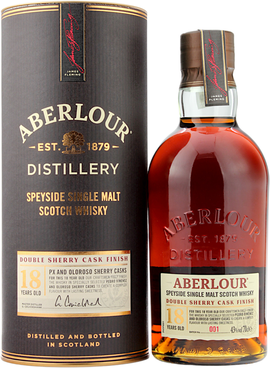 Aberlour 18 YO Scotch Malt Whisky 0,7L (43% Vol.) + GB