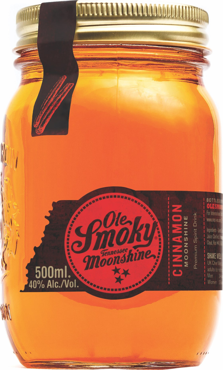 Ole Smoky Moonshine Cinnamon 0,5L (40% Vol.)